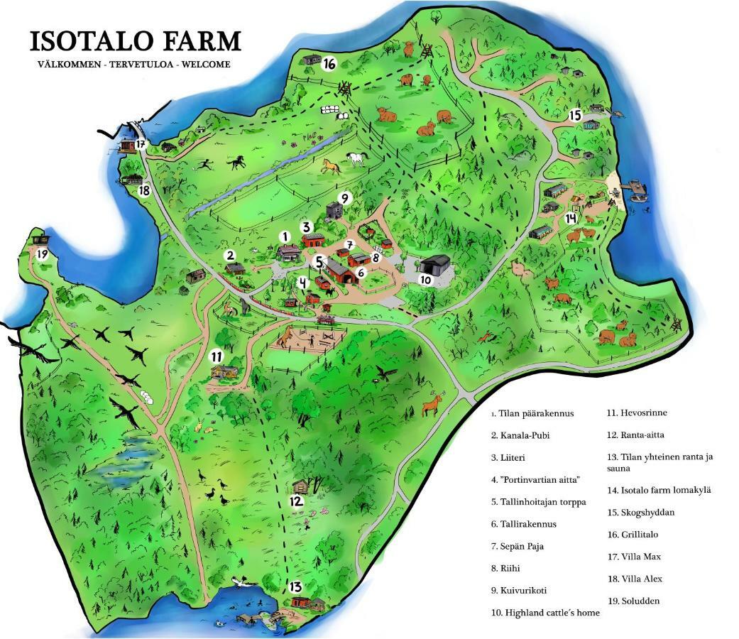 Isotalo Farm At Enaejaervi Lake Сало Экстерьер фото
